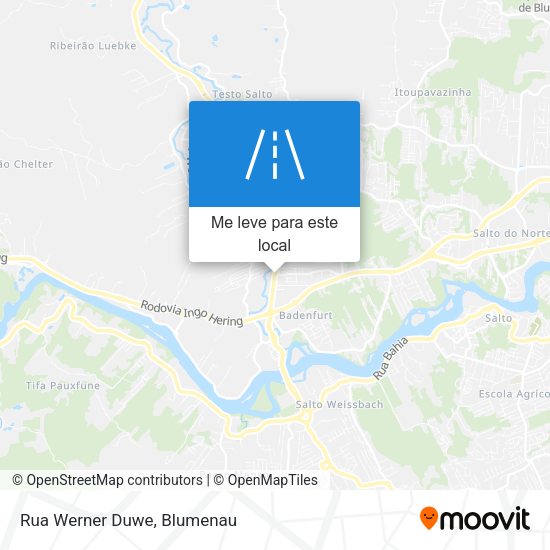 Rua Werner Duwe mapa