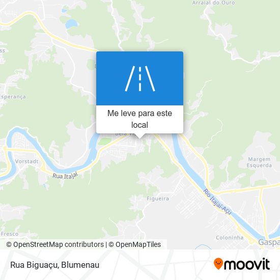 Rua Biguaçu mapa