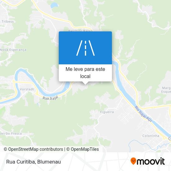 Rua Curitiba mapa