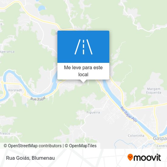 Rua Goiás mapa