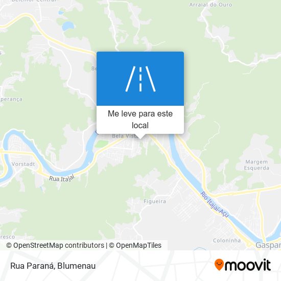Rua Paraná mapa