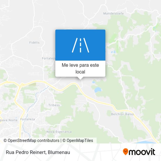 Rua Pedro Reinert mapa