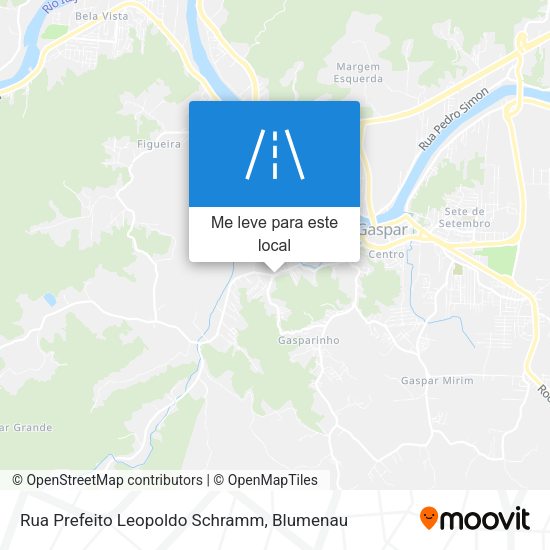 Rua Prefeito Leopoldo Schramm mapa