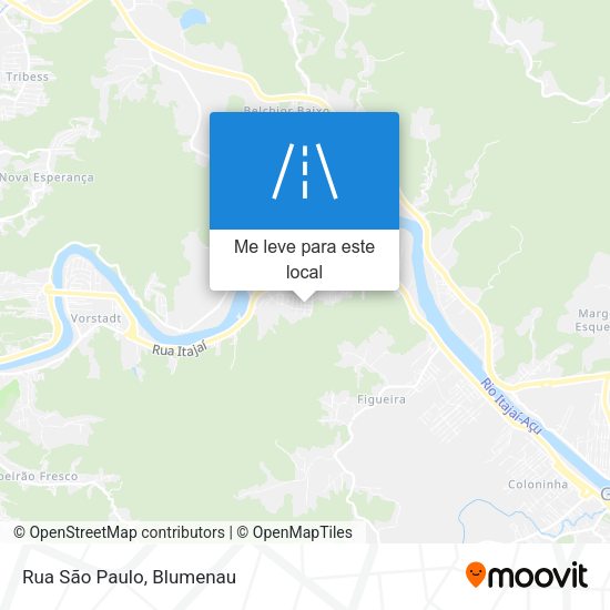 Rua São Paulo mapa