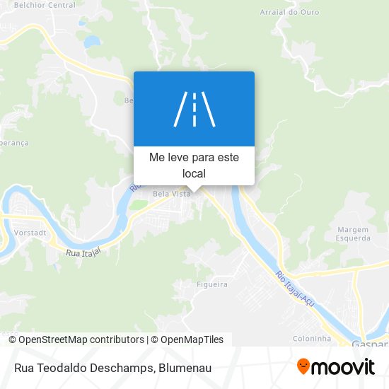 Rua Teodaldo Deschamps mapa