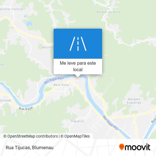 Rua Tijucas mapa