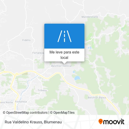 Rua Valdelino Krauss mapa