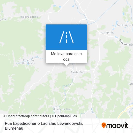 Rua Expedicionário Ladislau Lewandowski mapa