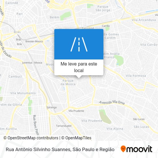 Rua Antônio Silvinho Suannes mapa