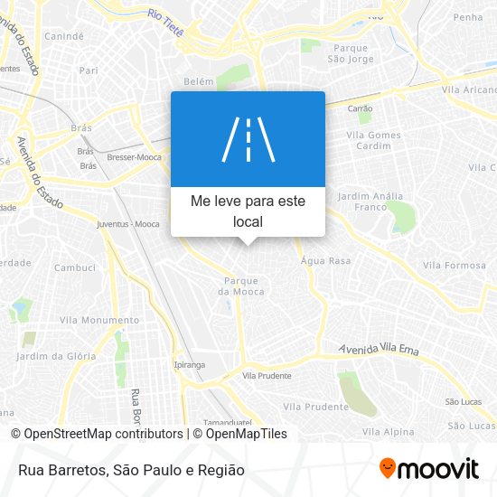 Rua Barretos mapa