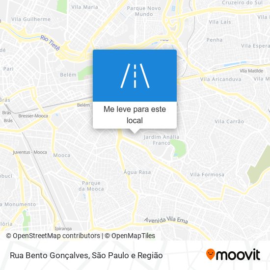 Rua Bento Gonçalves mapa