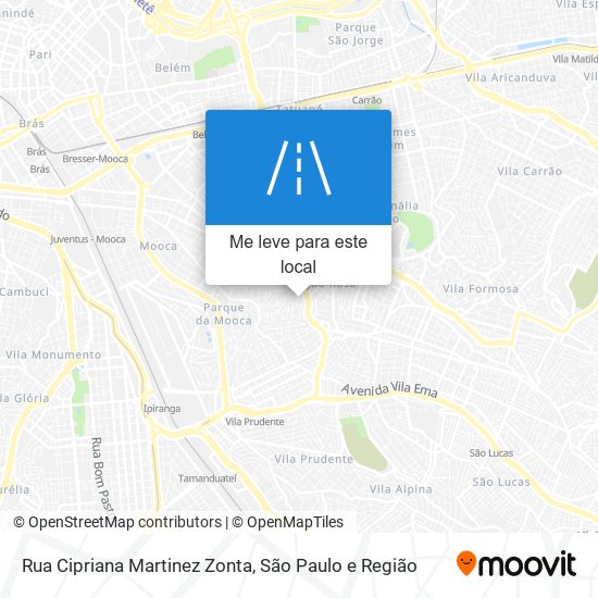 Rua Cipriana Martinez Zonta mapa