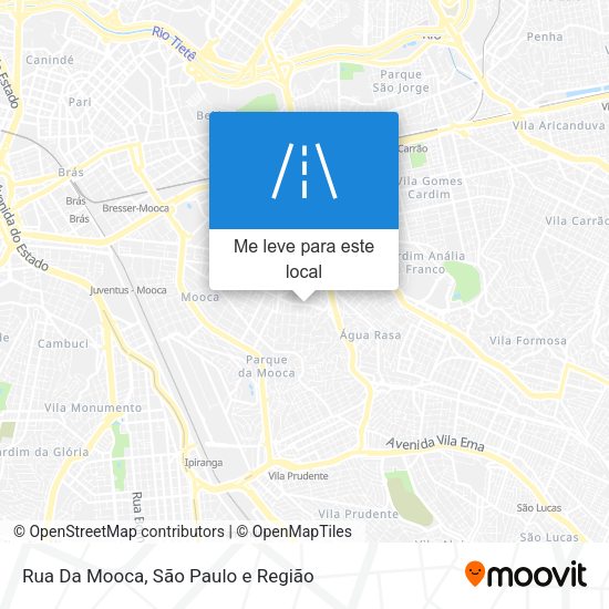 Rua Da Mooca mapa