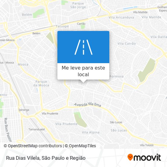 Rua Dias Vilela mapa