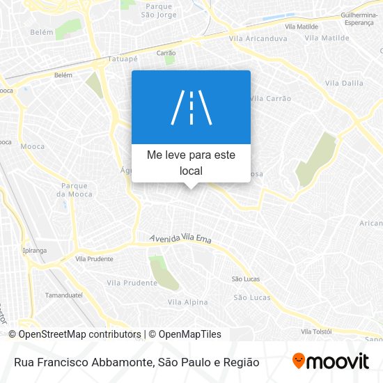 Rua Francisco Abbamonte mapa