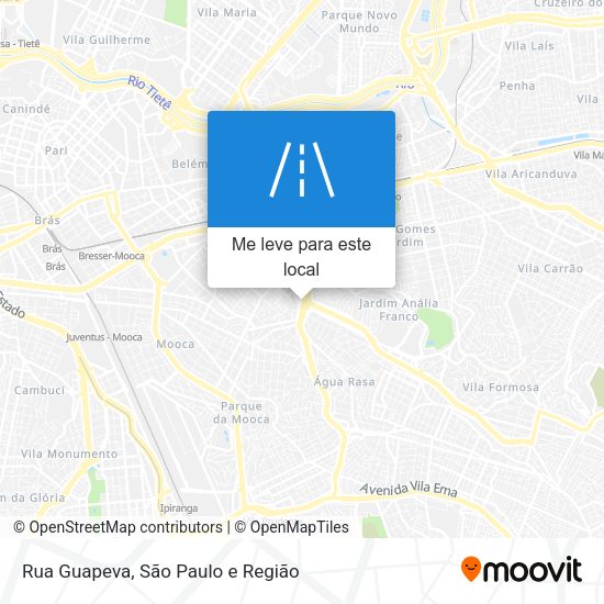 Rua Guapeva mapa
