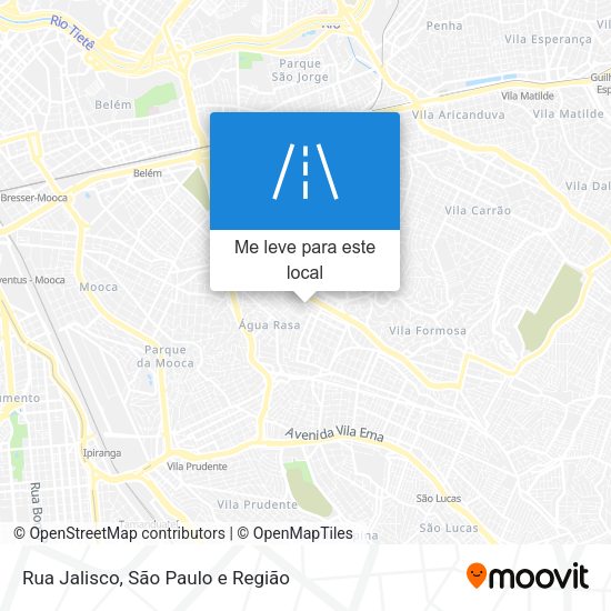 Rua Jalisco mapa