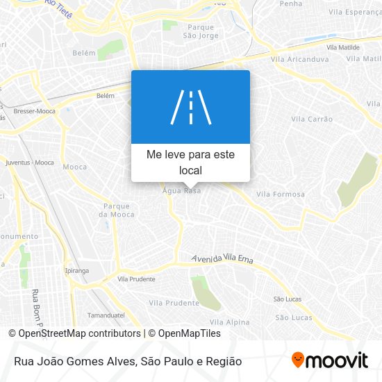Rua João Gomes Alves mapa