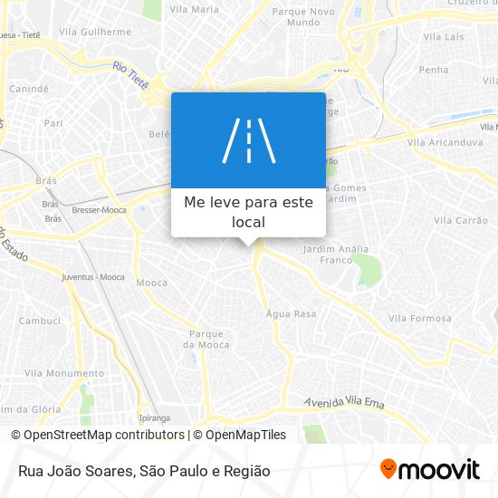 Rua João Soares mapa