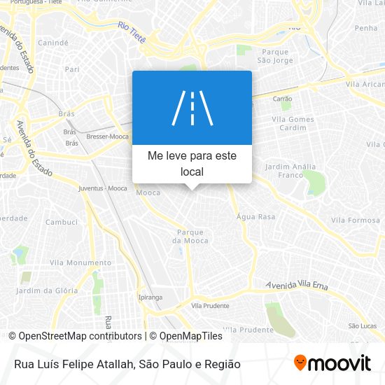 Rua Luís Felipe Atallah mapa
