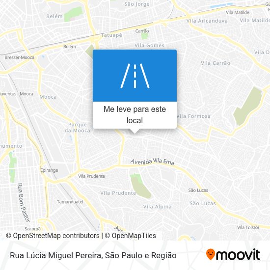 Rua Lúcia Miguel Pereira mapa