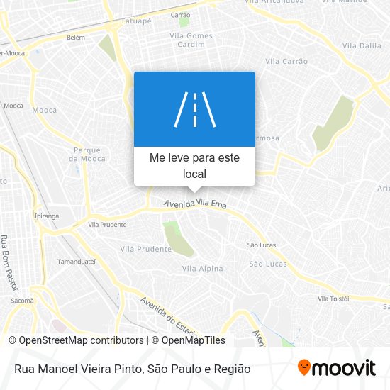 Rua Manoel Vieira Pinto mapa