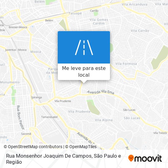 Rua Monsenhor Joaquim De Campos mapa