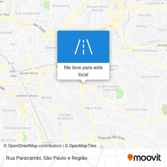 Rua Paracambi mapa