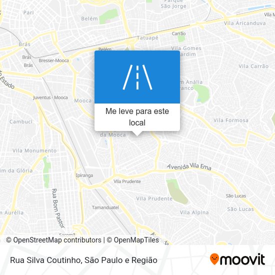 Rua Silva Coutinho mapa