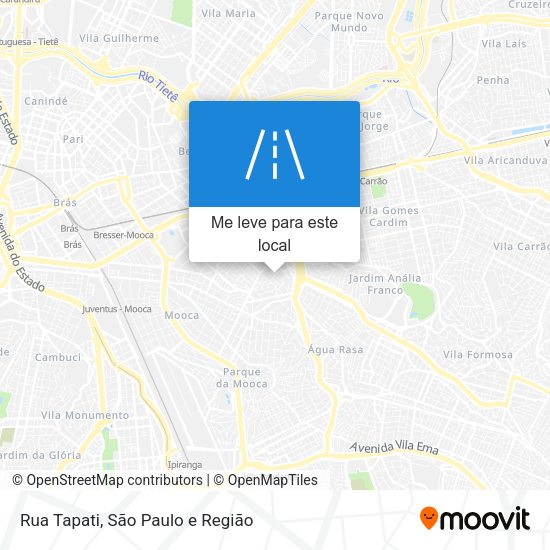 Rua Tapati mapa