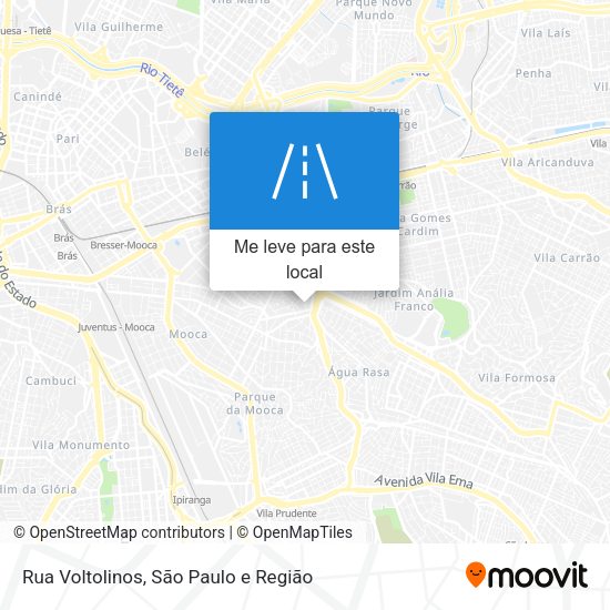 Rua Voltolinos mapa