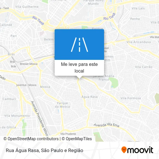 Ruas Rasa Encontre as melhores rotas para Rua Água Rasa