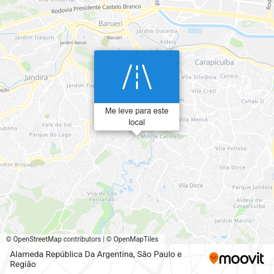 Alameda República Da Argentina mapa