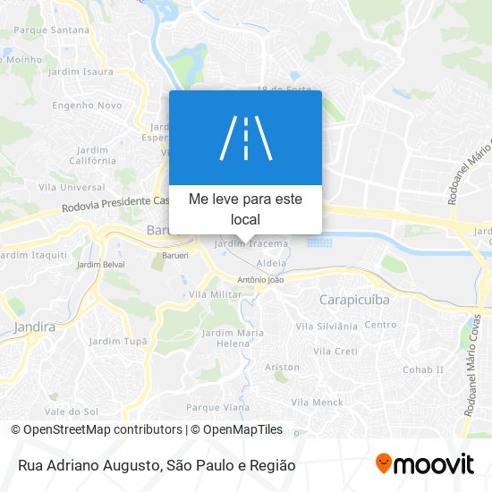 Rua Adriano Augusto mapa