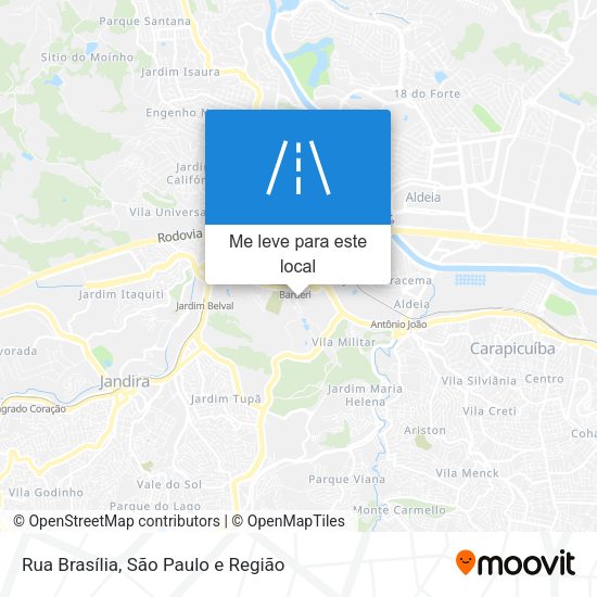 Rua Brasília mapa