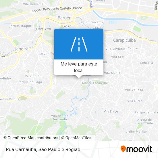 Rua Carnaúba mapa