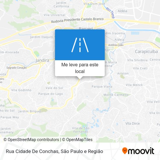 Rua Cidade De Conchas mapa