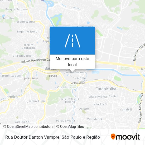 Rua Doutor Danton Vampre mapa