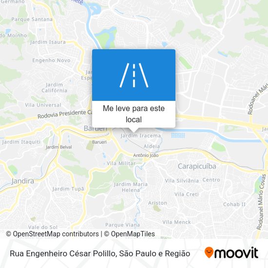 Rua Engenheiro César Polillo mapa
