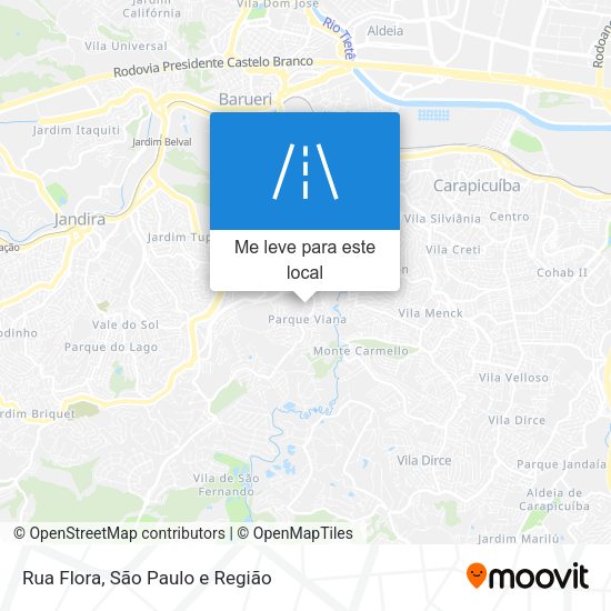 Rua Flora mapa