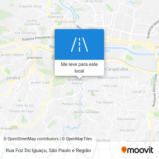 Rua Foz Do Iguaçu mapa