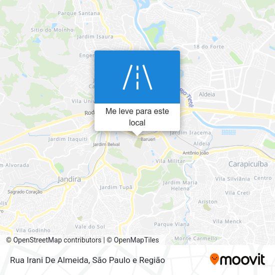 Rua Irani De Almeida mapa