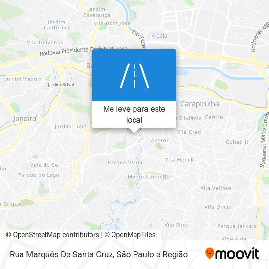 Rua Marquês De Santa Cruz mapa