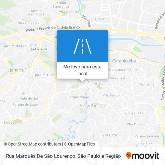 Rua Marquês De São Lourenço mapa