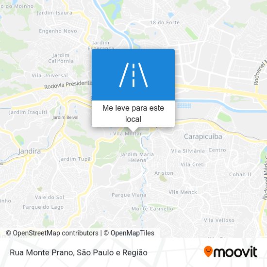 Rua Monte Prano mapa