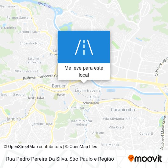 Rua Pedro Pereira Da Silva mapa
