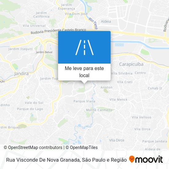 Rua Visconde De Nova Granada mapa