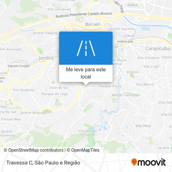 Travessa C mapa