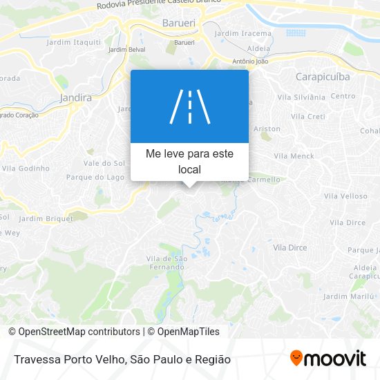 Travessa Porto Velho mapa
