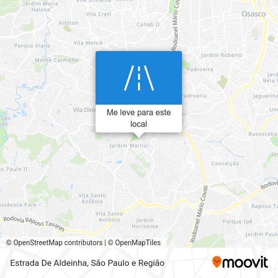 Estrada De Aldeinha mapa